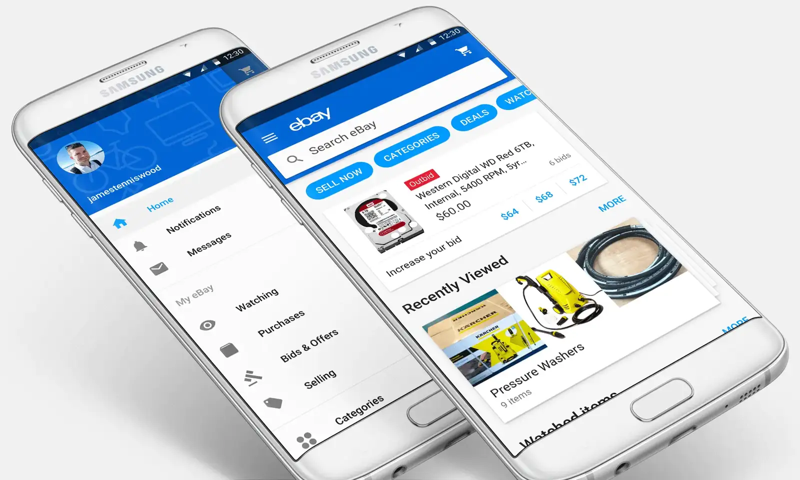 eBay for Android app redesign using Material Design