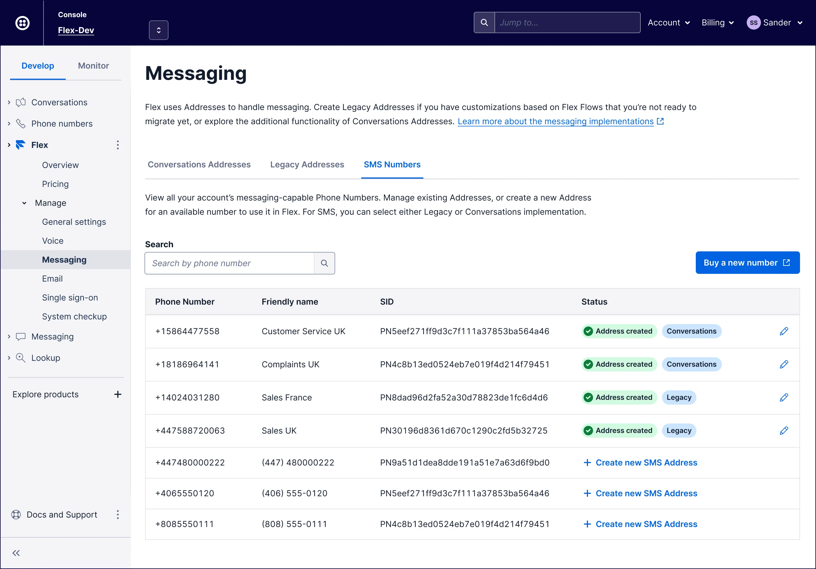 Twilio Flex Administration settings and configuration panel