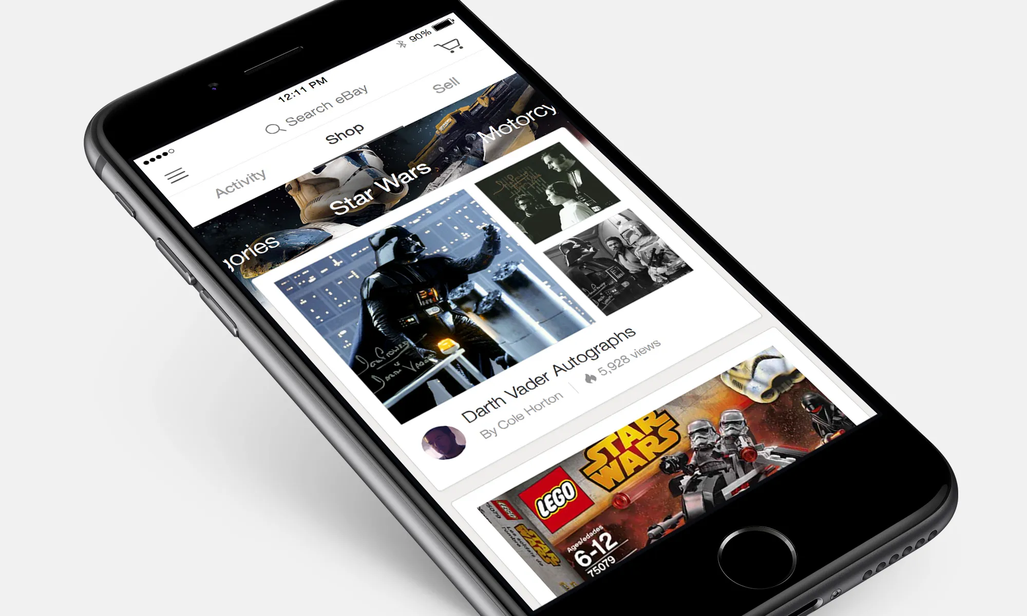 eBay interest onboarding showing user preference and expertise selection